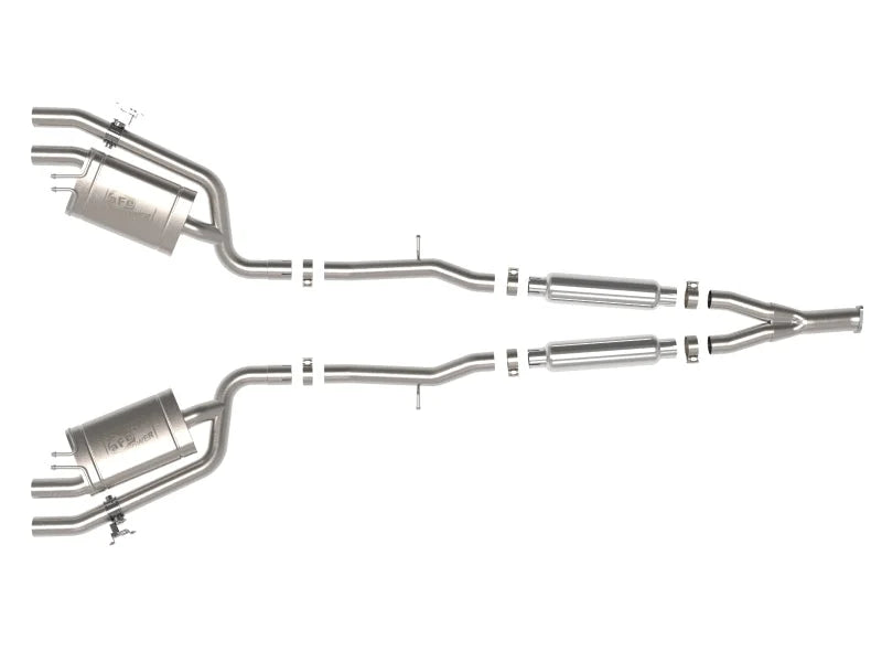 aFe Gemini XV 3in to Dual 2-1/2in 304 SS Cat-Back Exhaust w/ Cut-Out 18-21 Kia Stinger L4-2.0L (t) - Additional View 6