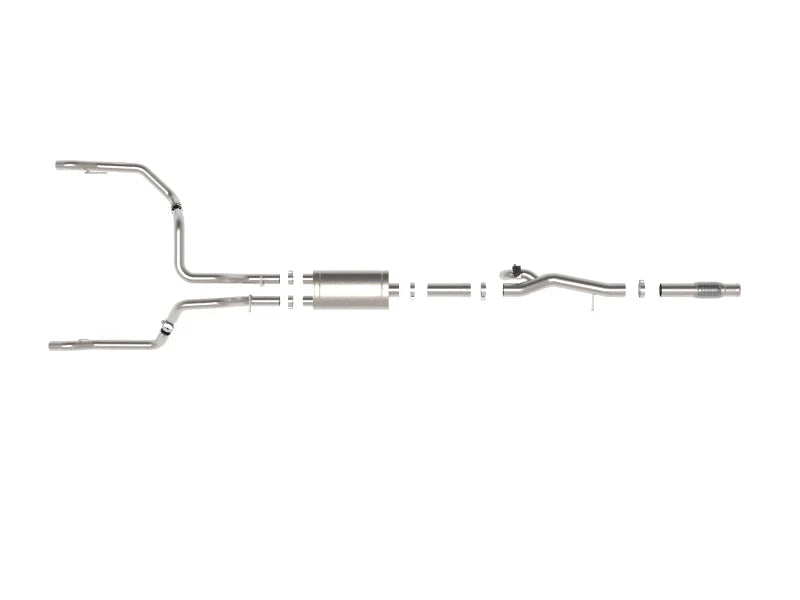 aFe Gemini XV 4in to Dual 3in 304 SS Cat-Back Exhaust w/ Cutout 19-21 GM Silverado/Sierra V8-6.2L - Additional View 6