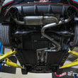 Load image into Gallery viewer, aFe Hyundai Veloster N 21-22 L4-2.0L (t) Takeda Cat-Back Exhaust System- Black Tips - Installation View