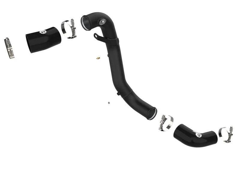 aFe Kia Stinger 18-22 V6-3.3L (tt) BladeRunner Cold Charge Pipe- Black - Additional View 6