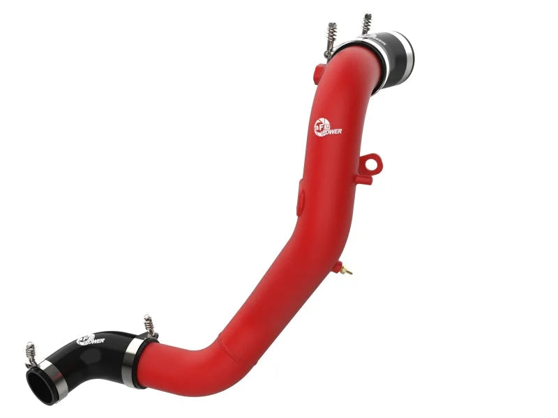 aFe Kia Stinger 18-22 V6-3.3L (tt) BladeRunner Cold Charge Pipe- Red - Main Product View