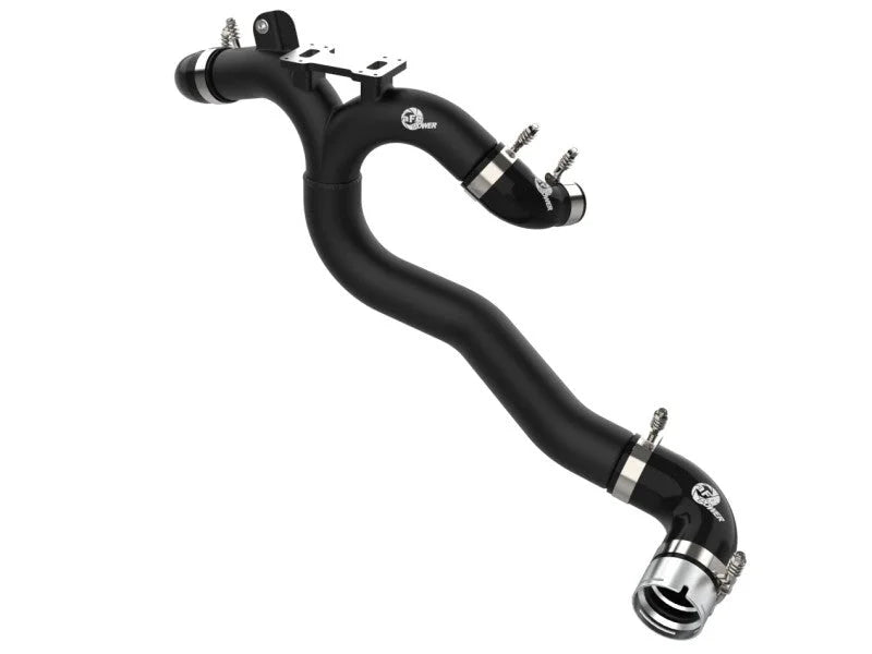 aFe Kia Stinger 18-22 V6-3.3L (tt) BladeRunner Hot Charge Pipe- Black - Main Product View