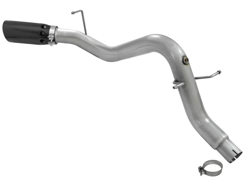 aFe LARGE BORE HD 3.5in DPF-Back Alum Exhaust w/Black Tip 2016 GM Colorado/Canyon 2.8L (td) - Side View