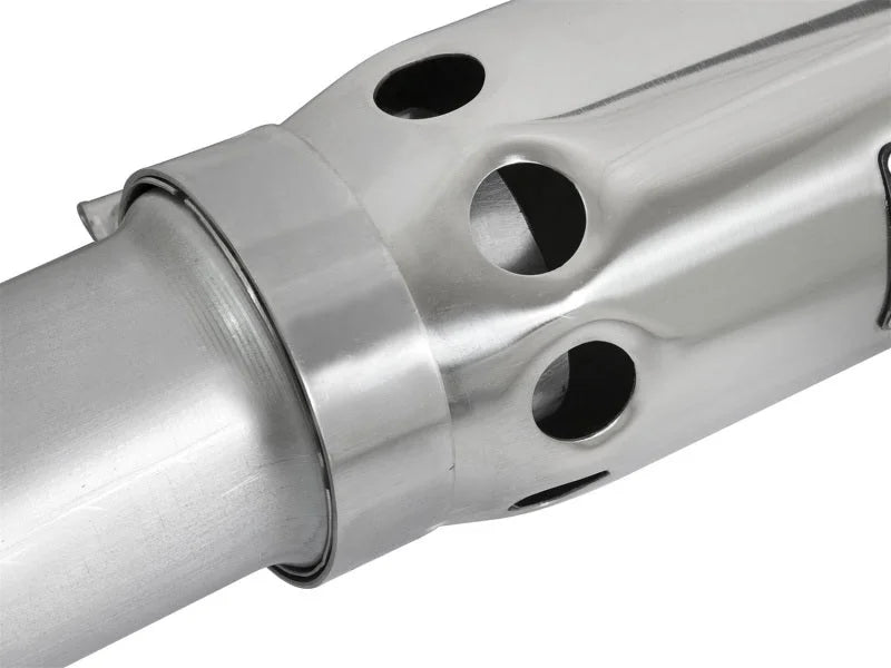 aFe LARGE BORE HD 3.5in DPF-Back SS Exhaust w/Polished Tip 2016 GM Colorado/Canyon 2.8L (td) - Installation View