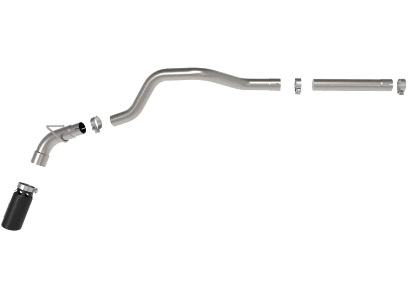 aFe LARGE BORE HD 3in 409-SS DPF-Back Exhaust w/Black Tip 14-18 RAM 1500 EcoDiesel V6-3.0L (td) - Installation View