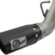 Load image into Gallery viewer, aFe LARGE BORE-HD 4in 409-SS DPF-Back Exhaust w/Dual Black Tips 2017 GM Duramax V8-6.6L (td) L5P - Back View