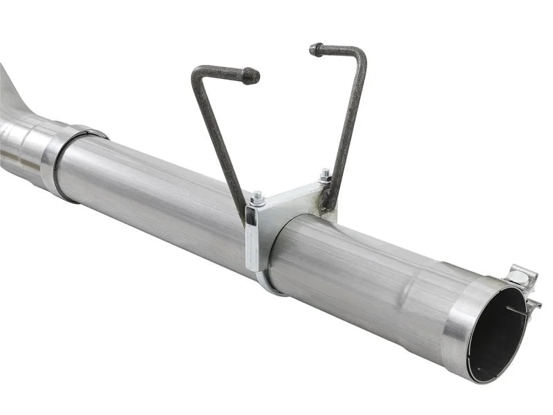 aFe LARGE BORE HD 4in 409-SS DPF-Back Exhaust w/Polished Tip 07.5-12 Dodge Diesel Trucks L6-6.7L(td) - Installation View