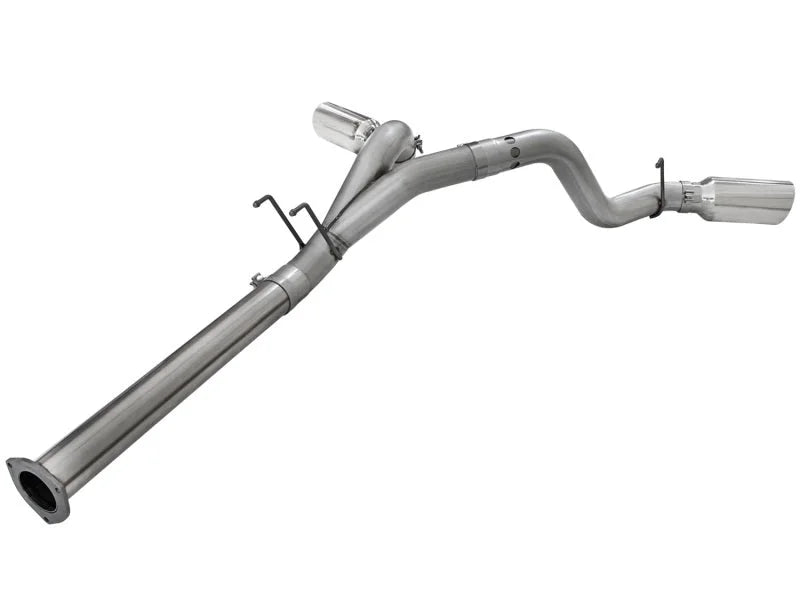 aFe LARGE BORE HD 4in 409-SS DPF-Back Exhaust w/Polished Tip 11-14 Ford Diesel Trucks V8-6.7L (td) - Additional View 7