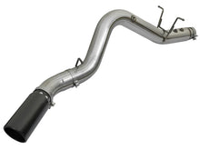Load image into Gallery viewer, aFe LARGE BORE HD 5in 409-SS DPF-Back Exhaust w/Black Tip 2017 GM Duramax V8-6.6L (td) L5P - Back View