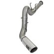 Load image into Gallery viewer, aFe LARGE BORE HD 5in 409-SS DPF-Back Exhaust w/Polished Tip 2017 Ford Diesel Trucks V8 6.7L (td) - Main Product View