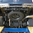 Load image into Gallery viewer, aFe LARGE BORE HD 5in 409-SS DPF-Back Exhaust w/Polished Tip 2017 Ford Diesel Trucks V8 6.7L (td) - Side View