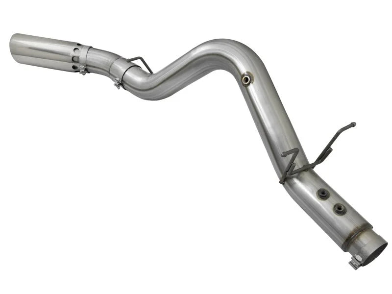 aFe LARGE BORE HD 5in 409-SS DPF-Back Exhaust w/Polished Tip 2017 GM Duramax V8-6.6L (td) L5P - Additional View 6