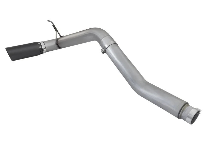 aFe LARGE BORE HD 5in DPF-Back SS Exhaust w/ Black Tip 2016 Nissan Titan 5.0L V8 (td) CC SB - Additional View 8