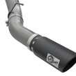 Load image into Gallery viewer, aFe LARGE Bore HD 5in Exhausts DPF-Back SS w/ Black Tips 16-17 GM Diesel Truck V8-6.6L (td) LML/L5P - Side View