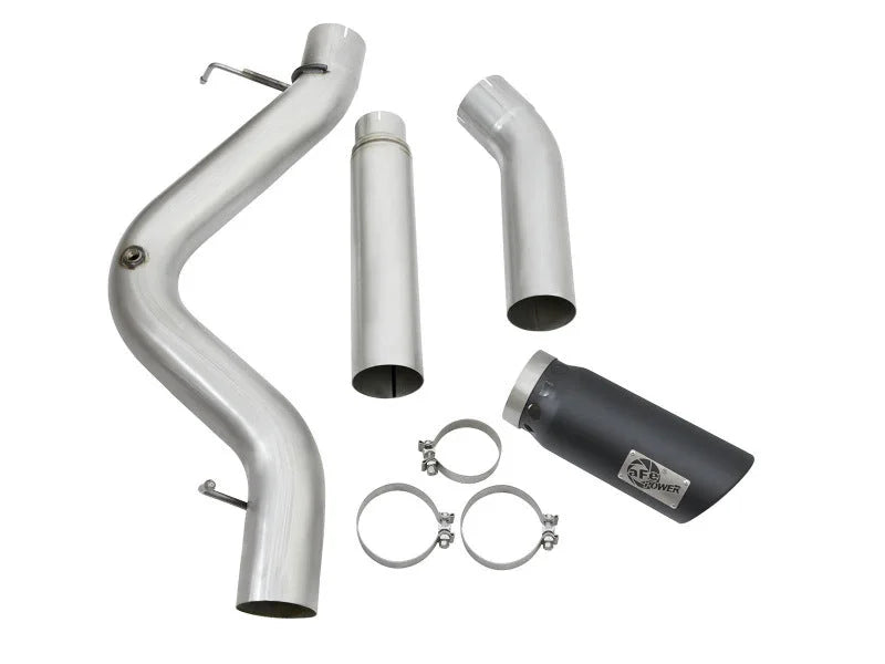 aFe LARGE Bore HD 5in Exhausts DPF-Back SS w/ Black Tips 16-17 GM Diesel Truck V8-6.6L (td) LML/L5P - Additional View 6