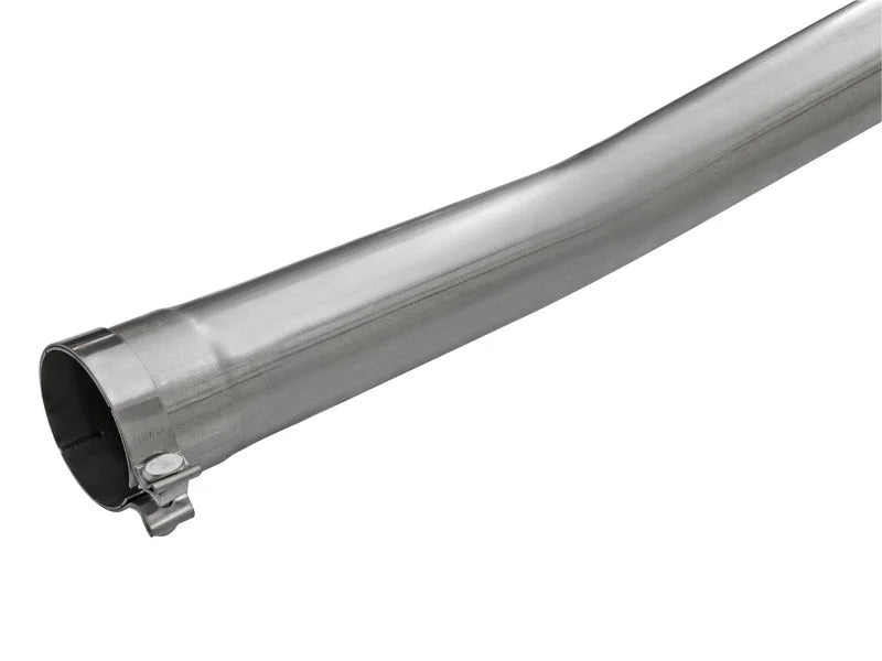 aFe LARGE Bore HD DPF-Back SS Exhaust w/ Black Tip 2016 Nissan Titan XD V8-5.0L (td) - Side View