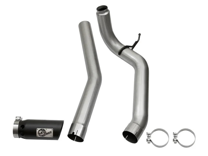 aFe LARGE Bore HD DPF-Back SS Exhaust w/ Black Tip 2016 Nissan Titan XD V8-5.0L (td) - Additional View 5