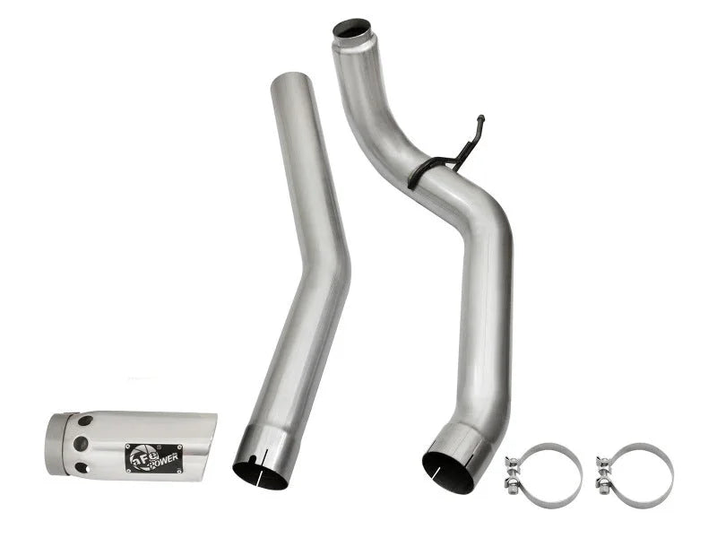 aFe LARGE Bore HD Exhausts 4in DPF-Back SS-409 2016 Nissan Titan XD V8-5.0L CC/SB (td) - Additional View 7