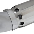 Load image into Gallery viewer, aFe LARGE Bore HD Exhausts 5in DPF-Back SS-409 2016 Nissan Titan XD V8-5.0L CC/SB (td) - Side View