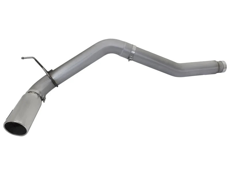 aFe LARGE Bore HD Exhausts 5in DPF-Back SS-409 2016 Nissan Titan XD V8-5.0L CC/SB (td) - Back View