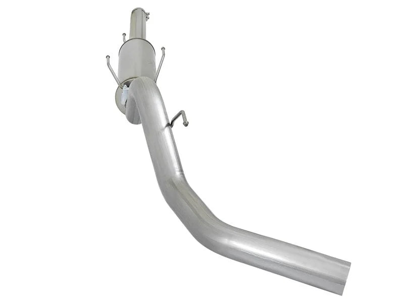 aFe LARGE Bore HD Exhausts Cat-Back SS-409 EXH CB Dodge Diesel Trucks 03-04 L6-5.9L (td) - Back View