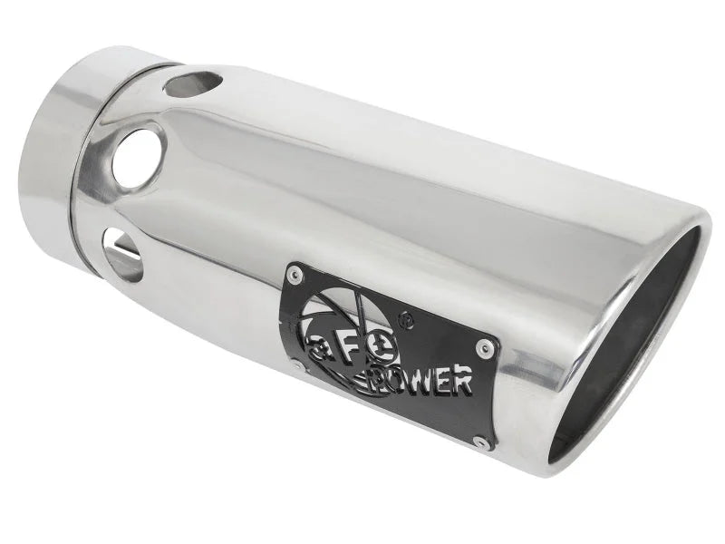 aFe LARGE Bore HD Exhausts DPF-Back SS-409 EXH DB Ford Diesel Trucks 11-12 V8-6.7L (td) - Side View