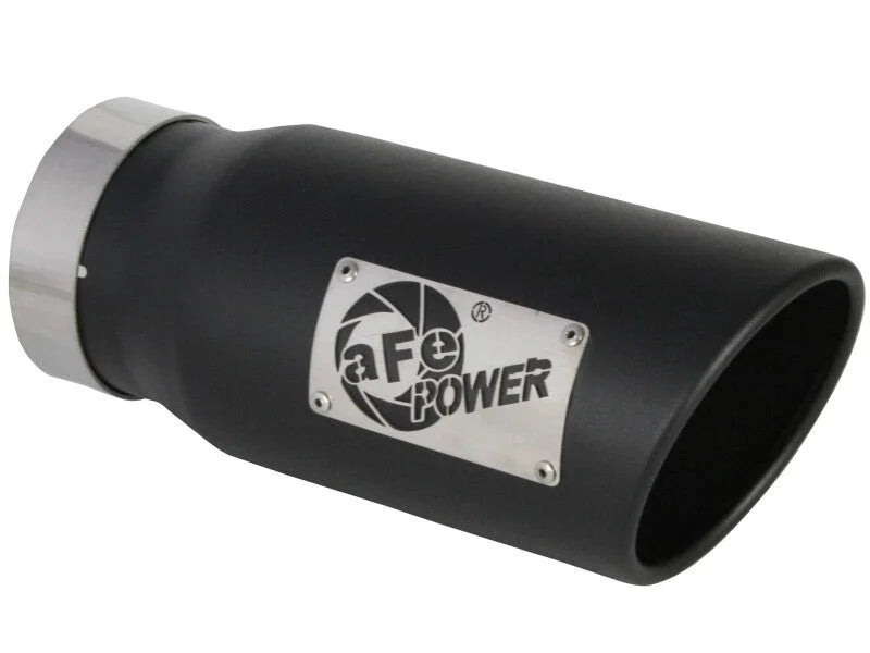 aFe Large Bore-HD 3 IN 409 Stainless Steel DPF-Back Exhaust System w/Black Tip RAM 1500 20-21 V6-3.0 - Additional View 5