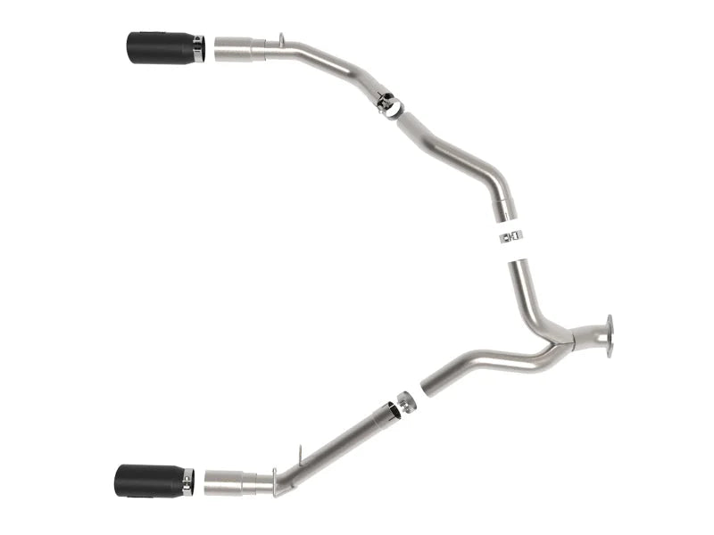 aFe Large Bore-HD 3 IN 409 Stainless Steel DPF-Back Exhaust System w/Black Tip RAM 1500 20-21 V6-3.0 - Additional View 8