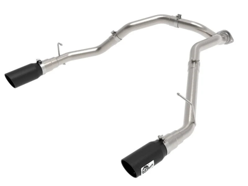 aFe Large Bore-HD 3 IN 409 Stainless Steel DPF-Back Exhaust System w/Black Tip RAM 1500 20-21 V6-3.0 - Additional View 9