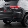 Load image into Gallery viewer, aFe Large Bore HD 3in 304 SS Cat-Back Exhaust w/ Black Tips 14-19 Jeep Grand Cherokee (WK2) V6-3.6L - Back View