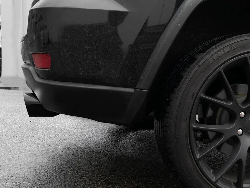 aFe Large Bore HD 3in 304 SS Cat-Back Exhaust w/ Black Tips 14-19 Jeep Grand Cherokee (WK2) V6-3.6L - Installation View