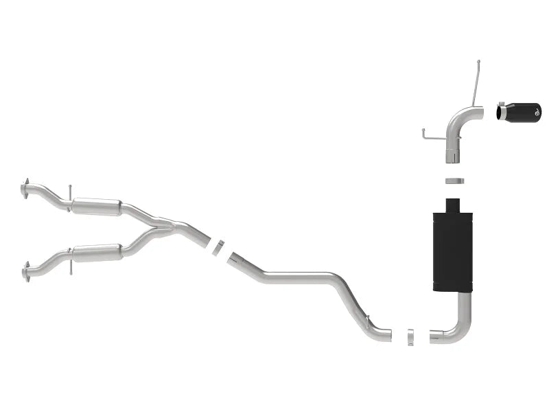 aFe Large Bore HD 3in 304 SS Cat-Back Exhaust w/ Black Tips 14-19 Jeep Grand Cherokee (WK2) V6-3.6L - Additional View 7