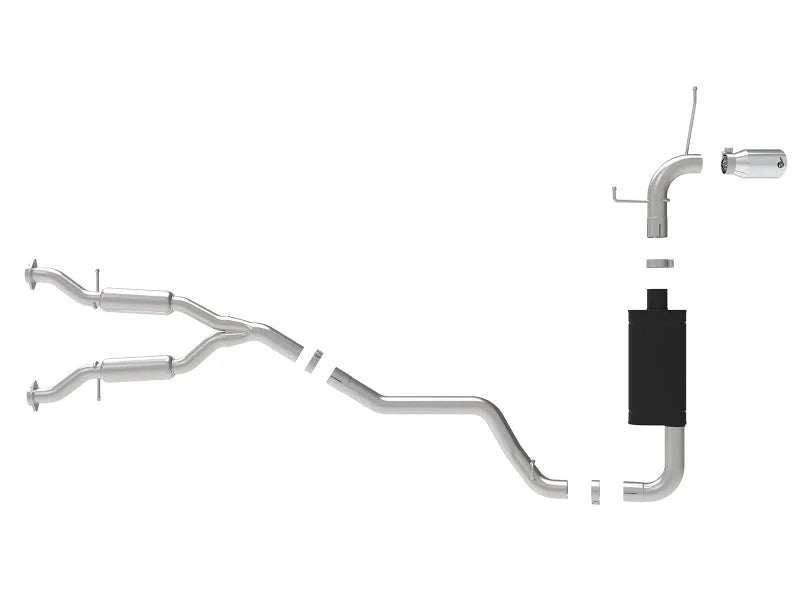 aFe Large Bore HD 3in 304 SS Cat-Back Exhaust w/ Polished Tips 14-19 Jeep Grand Cherokee V6-3.6L - Additional View 7