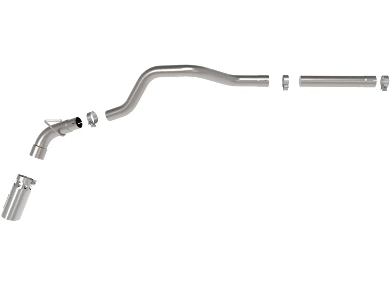 aFe Large Bore-HD 3in 409-SS DPF-Back Exhaust System w/ Polished Tip 14-19 RAM 1500 V6 3.0L (td) - Additional View 5