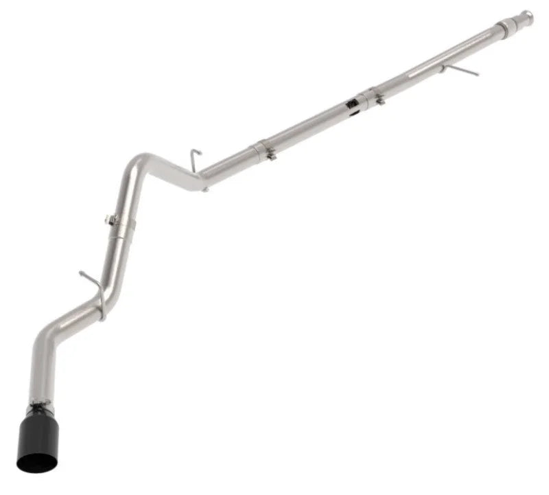 aFe Large Bore-HD 3in 409SS DPF-Back 20-21 GM Trucks L6-3.0L (td) LM2 - Black Tip - Additional View 9