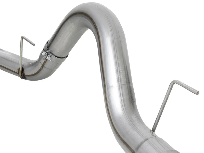 aFe Large Bore-HD 4in 409 SS DPF-Back Exh 18-19 Ford F-150 V6-3.0L (td) w/ Black Tip - Additional View 6