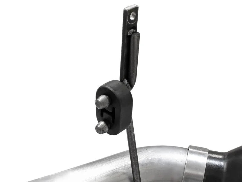 aFe Large Bore-HD 4in 409 Stainless Steel DPF-Back Exhaust w/Black Tip 15-16 Ford Diesel V8 Trucks - Additional View 6