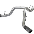 Load image into Gallery viewer, aFe Large Bore-HD 4in 409 Stainless Steel DPF-Back Exhaust w/Black Tip 2017 Ford Diesel V8 6.7L (td) - Main Product View