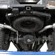 Load image into Gallery viewer, aFe Large Bore-HD 4in 409 Stainless Steel DPF-Back Exhaust w/Polished Tips 15-16 Ford Diesel Truck - Side View