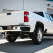 Load image into Gallery viewer, aFe Large Bore-HD 4in 409SS DPF-Back Exhaust System w/Black Tip 20 GM Diesel Trucks V8-6.6L (td) L5P - Back View