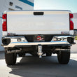 Load image into Gallery viewer, aFe Large Bore-HD 4in 409SS DPF-Back Exhaust System w/Polished Tips 20 GM Diesel Trucks V8-6.6L - Side View