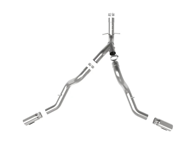 aFe Large Bore-HD 4in 409SS DPF-Back Exhaust System w/Polished Tips 20 GM Diesel Trucks V8-6.6L - Additional View 5