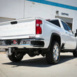 Load image into Gallery viewer, aFe Large Bore-HD 5 IN 409 SS DPF-Back Exhaust System w/Black Tip 20-21 GM Truck V8-6.6L - Back View