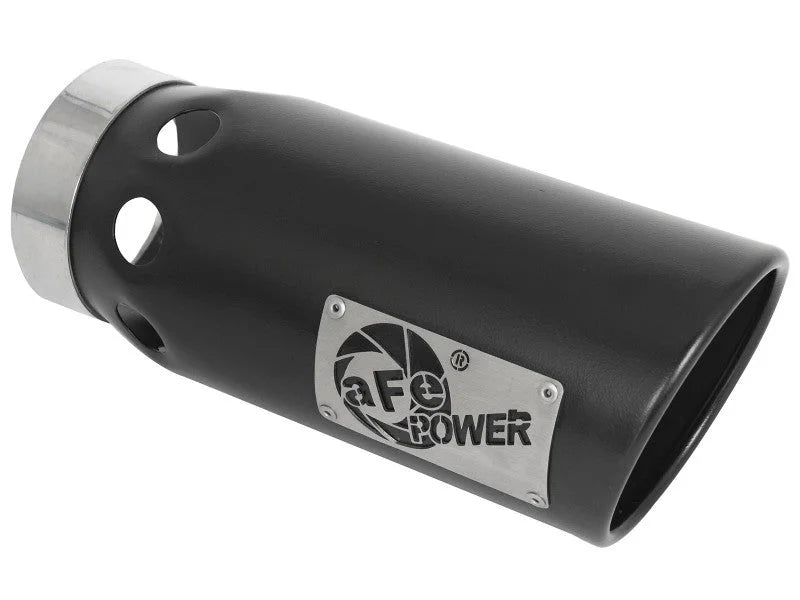 aFe Large Bore-HD 5 IN 409 SS DPF-Back Exhaust System w/Black Tip 20-21 GM Truck V8-6.6L - Additional View 6
