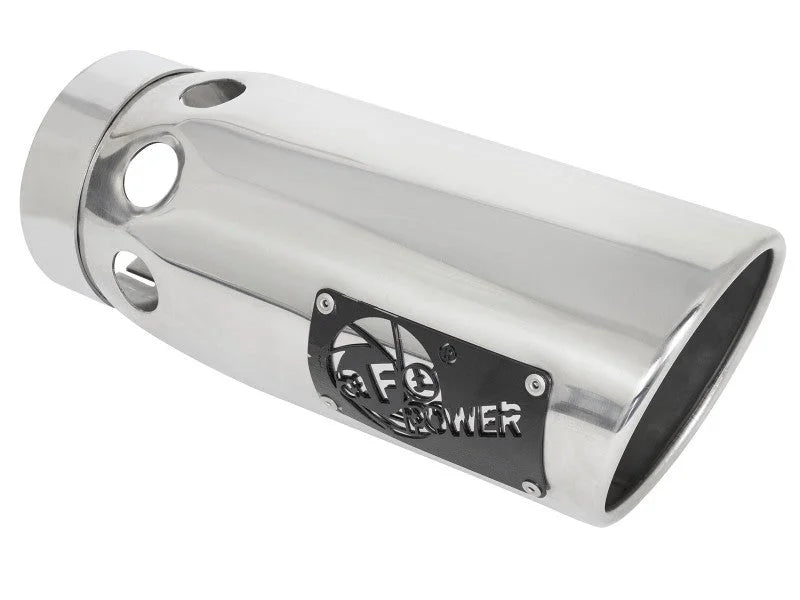 aFe Large Bore-HD 5 IN 409 SS DPF-Back Exhaust System w/Polished Tip 20-23 GM Truck V8-6.6L - Additional View 6
