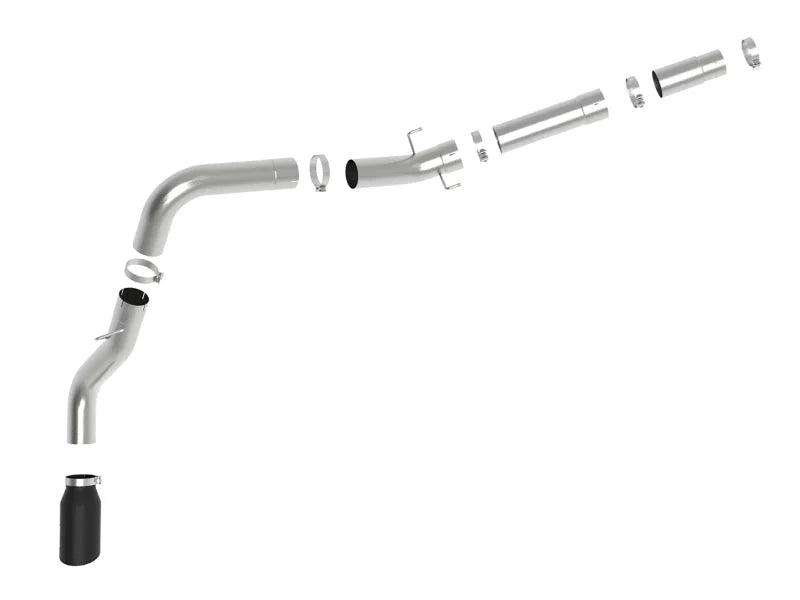 aFe Large-Bore HD 5in 409SS DPF-Back Exhaust System w/Black Tip 19-20 Ram Diesel Trucks L6-6.7L (td) - Additional View 6