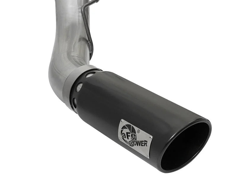 aFe Large Bore-HD 5in DPF Back 409 SS Exhaust System w/Black Tip 2017 Ford Diesel Trucks V8 6.7L(td) - Additional View 8