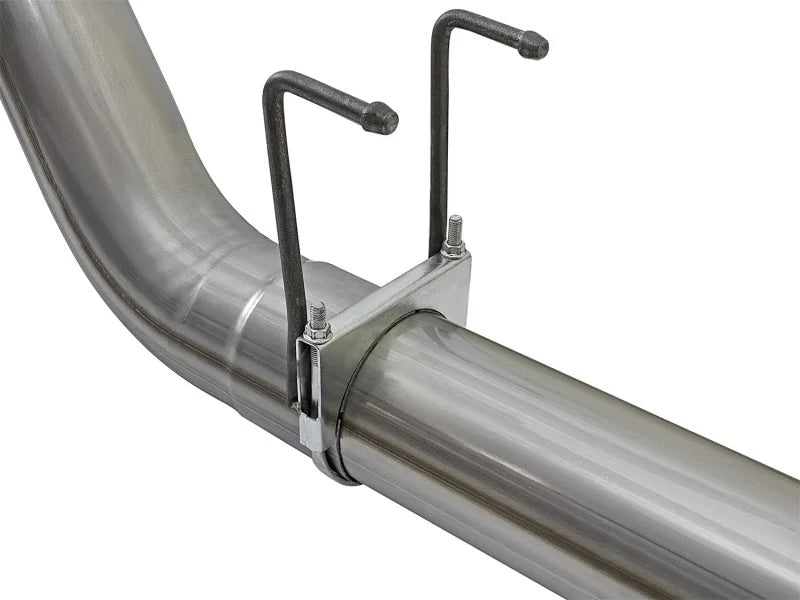 aFe Large Bore-HD 5in DPF Back 409 SS Exhaust System w/Black Tip 2017 Ford Diesel Trucks V8 6.7L(td) - Additional View 9