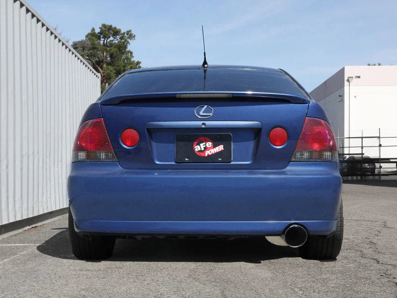 aFe Lexus IS300 01-05 L6-3.0L Takeda Cat-Back Exhaust System- Black Tip - Installation View
