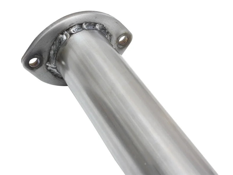 aFe MACH Force XP 2.5in Cat-Back Stainless Steel Exhaust System w/Black Tip Toyota Tacoma 13-14 2.7L - Side View